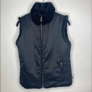 Obermeyer Faux Fur Reversible Ski Vest Small